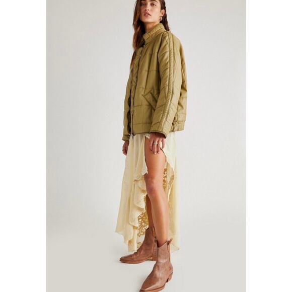 Free People / Doman Quilted Vegan Leather Jacket / Boho Jacket Staple - Picture 3 of 7